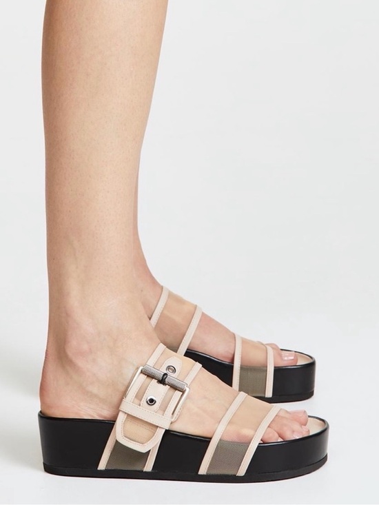 rag & bone Shoes - Rag & Bone Evin Platform Slides, Nude, 39